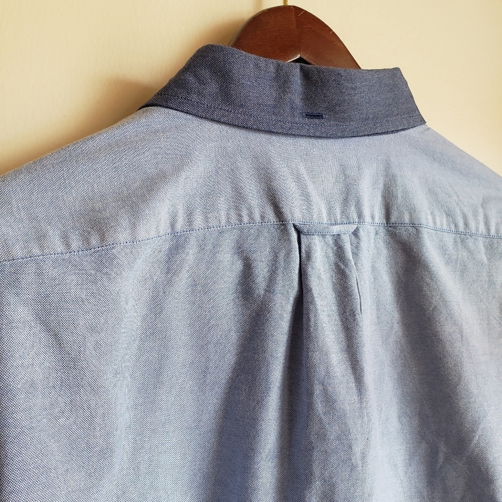 J. Crew Oxford Slim Contrast Collar Dress Shirt XL - Picture 5 of 5
